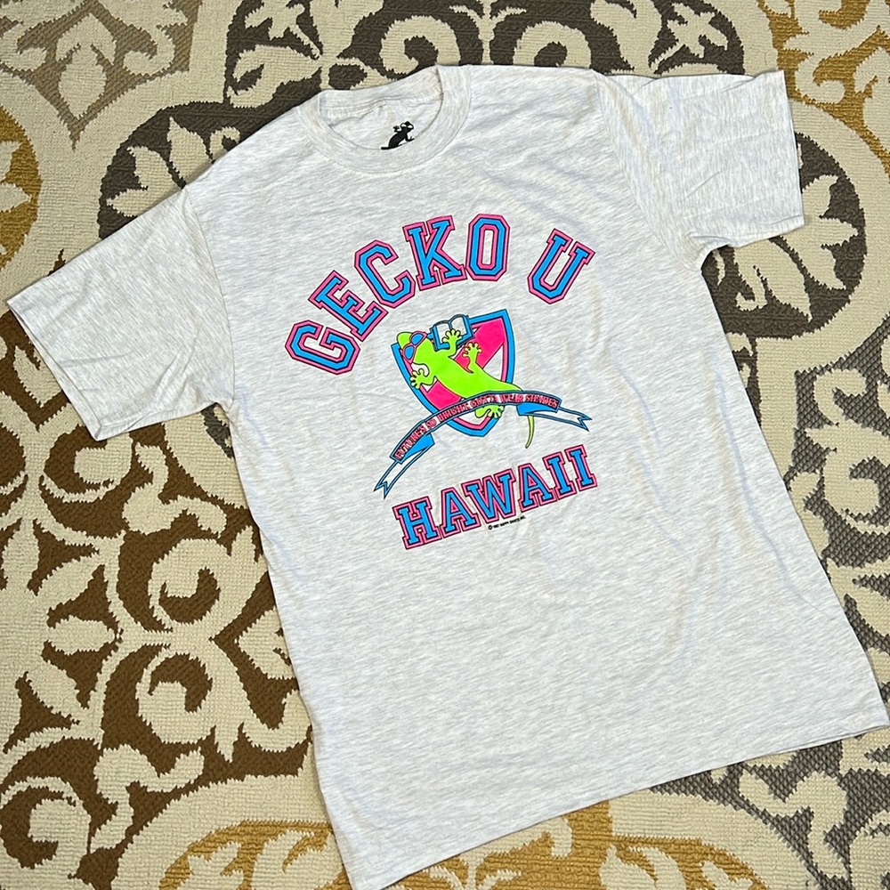 Gecko Hawaii 1987 limited reprint shirt “Gecko U Hawaii”